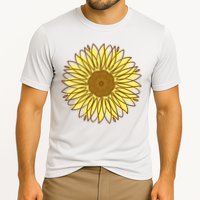 Sunflower Drawing Nature Cooling Performance Crew T-Shirt