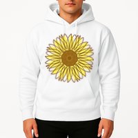 Sunflower Drawing Nature Hoodie