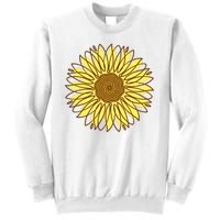 Sunflower Drawing Nature Sweatshirt