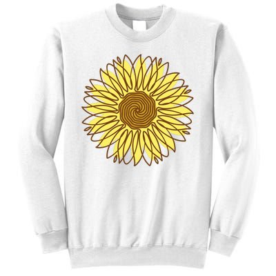 Sunflower Drawing Nature Sweatshirt