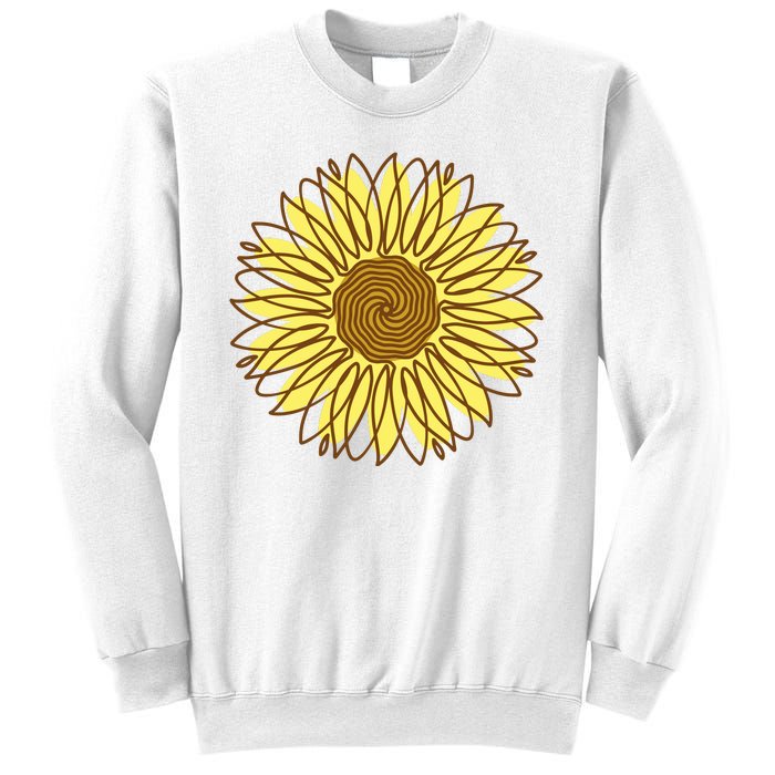 Sunflower Drawing Nature Sweatshirt