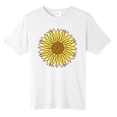 Sunflower Drawing Nature Tall Fusion ChromaSoft Performance T-Shirt