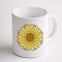 Sunflower Drawing Nature Coffee Mug