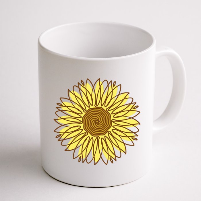 Sunflower Drawing Nature Coffee Mug