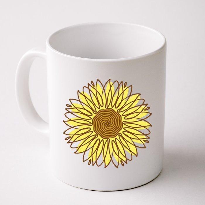 Sunflower Drawing Nature Coffee Mug