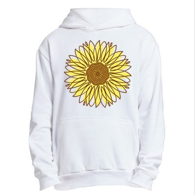 Sunflower Drawing Nature Urban Pullover Hoodie