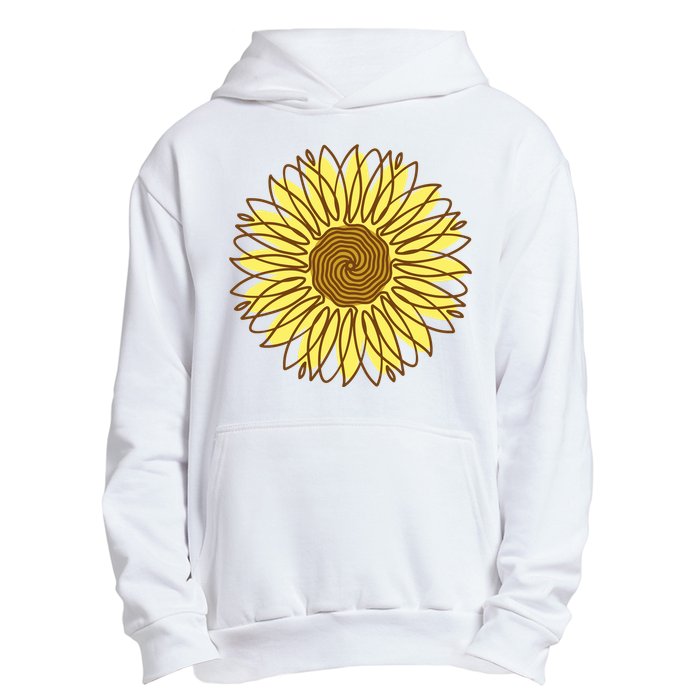 Sunflower Drawing Nature Urban Pullover Hoodie