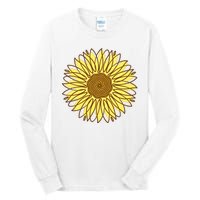 Sunflower Drawing Nature Tall Long Sleeve T-Shirt