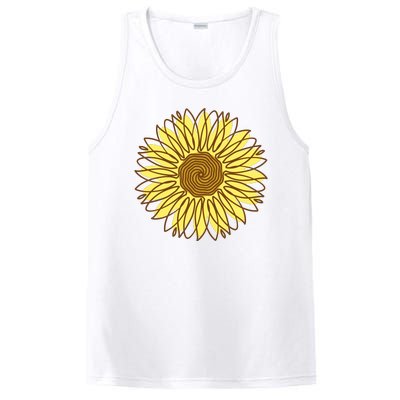 Sunflower Drawing Nature PosiCharge Competitor Tank