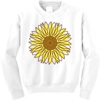 Sunflower Drawing Nature Kids Sweatshirt