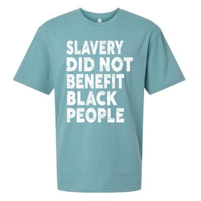 Slavery Did Not Benefit Black People Sueded Cloud Jersey T-Shirt