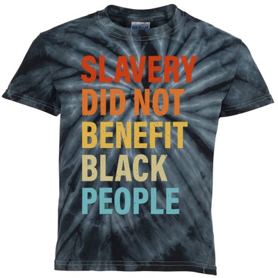 Slavery Did Not Benefit Black People Kids Tie-Dye T-Shirt