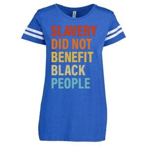 Slavery Did Not Benefit Black People Enza Ladies Jersey Football T-Shirt