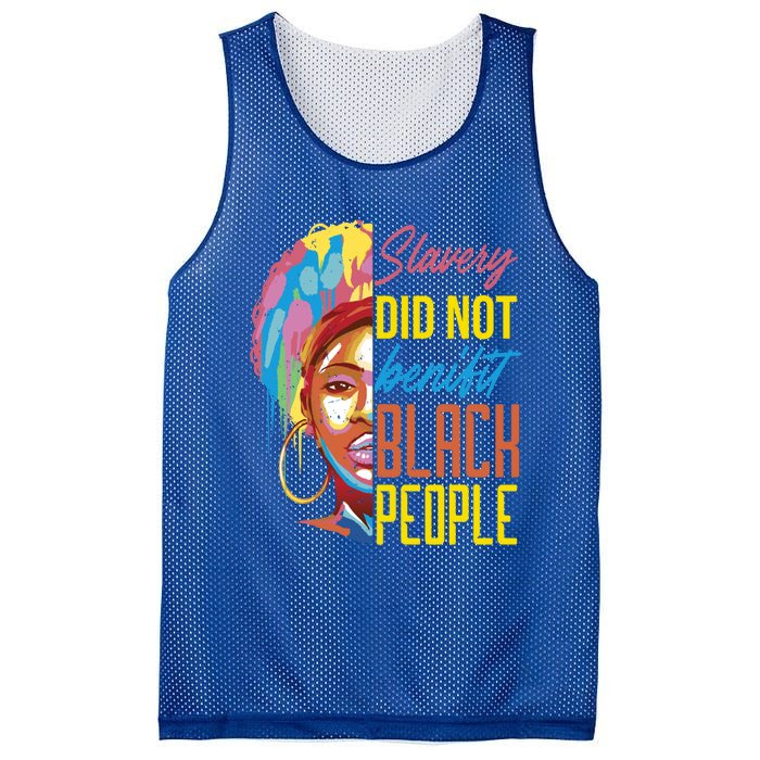 Slavery Did Not Benefit Black People Historical Awareness Gift Mesh Reversible Basketball Jersey Tank