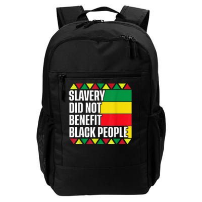 Slavery Did Not Benefit Black People Daily Commute Backpack