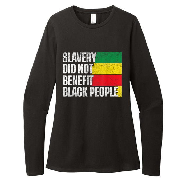 Slavery Did Not Benefit Black People Womens CVC Long Sleeve Shirt