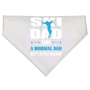 Ski Dad Not Normal Little Insane Skiers Skiing Great Gift USA-Made Doggie Bandana