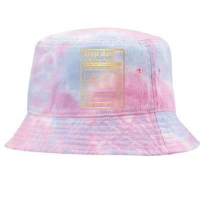 Step Dad Nutrition Facts Fathers Day Gift For Step Dad Cool Gift Tie-Dyed Bucket Hat