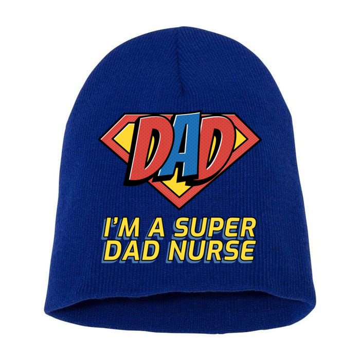 Super Dad Nurse Gift Short Acrylic Beanie