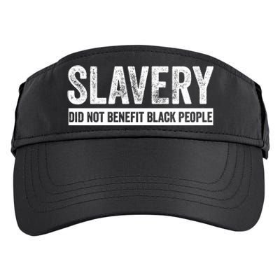 Slavery Did Not Benefit Black People Adult Drive Performance Visor