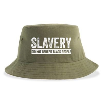 Slavery Did Not Benefit Black People Sustainable Bucket Hat