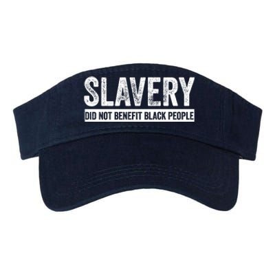 Slavery Did Not Benefit Black People Valucap Bio-Washed Visor