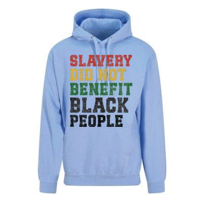 Slavery Did Not Benefit Black People Unisex Surf Hoodie