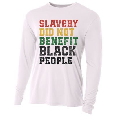 Slavery Did Not Benefit Black People Cooling Performance Long Sleeve Crew