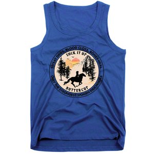 Sweat Dries Only The Strongest Women Ride Horse Tank Top