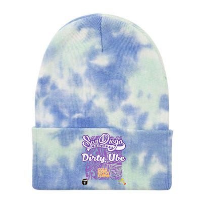 San Diego Original Dirty Ube Tie Dye 12in Knit Beanie