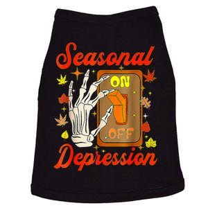 Seasonal Depression On Off Fall Quote Autumn Leaves Doggie Tank