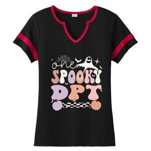 Spooky Doctor Of Physical Therapy Halloween DPT Ladies Halftime Notch Neck Tee