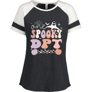 Spooky Doctor Of Physical Therapy Halloween DPT Enza Ladies Jersey Colorblock Tee