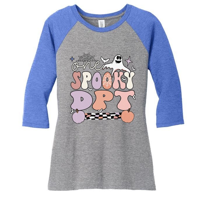 Spooky Doctor Of Physical Therapy Halloween DPT Women's Tri-Blend 3/4-Sleeve Raglan Shirt