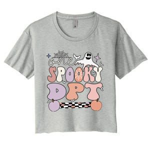 Spooky Doctor Of Physical Therapy Halloween DPT Women's Crop Top Tee