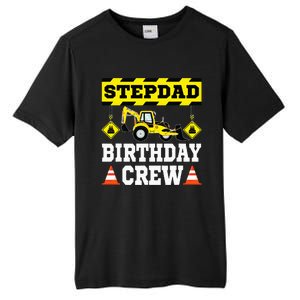 Step Dad Of the Birthday Crew Construction Family  Tall Fusion ChromaSoft Performance T-Shirt