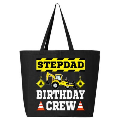 Step Dad Of the Birthday Crew Construction Family  25L Jumbo Tote