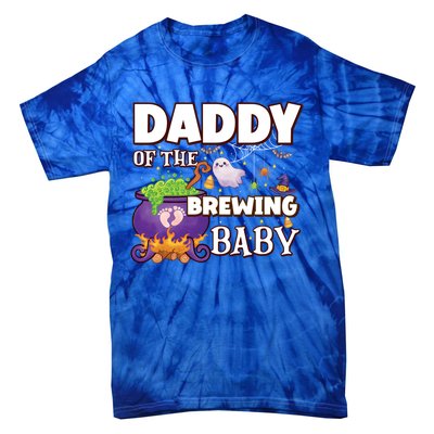 Spooky Daddy Of Brewing Halloween Theme Shower Gift Tie-Dye T-Shirt