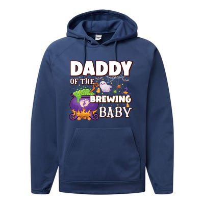 Spooky Daddy Of Brewing Halloween Theme Shower Gift Performance Fleece Hoodie