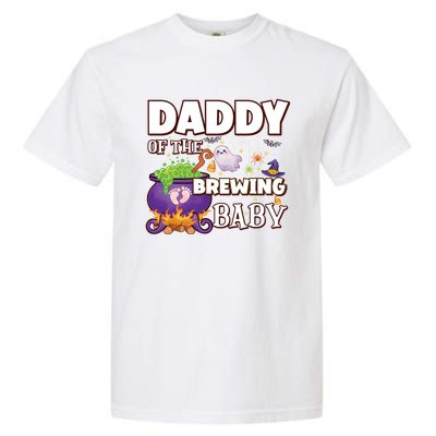 Spooky Daddy Of Brewing Halloween Theme Shower Gift Garment-Dyed Heavyweight T-Shirt