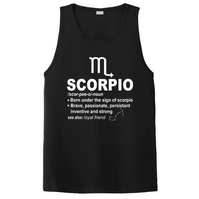 Scorpio Definition October November Scorpio Zodiac Sign Cool Gift PosiCharge Competitor Tank