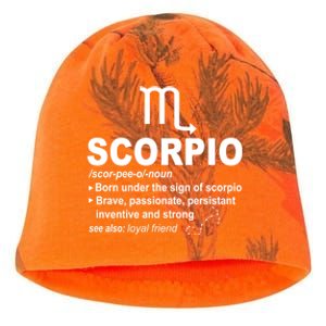 Scorpio Definition October November Scorpio Zodiac Sign Cool Gift Kati - Camo Knit Beanie