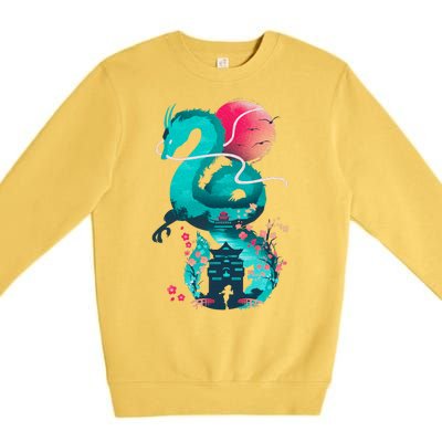 Spirit Dragon Of The River Premium Crewneck Sweatshirt