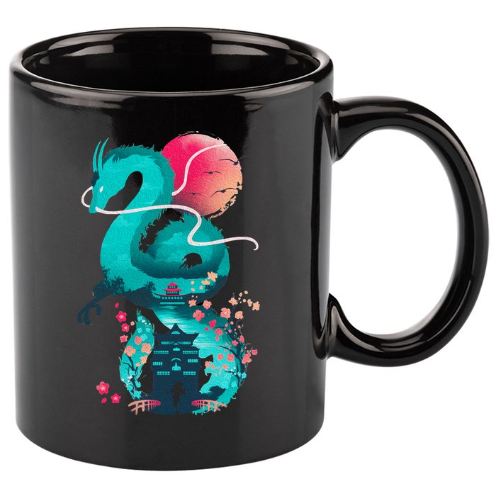 Spirit Dragon Of The River 11oz C Handle Ceramic Mug