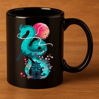 Spirit Dragon Of The River 11oz C Handle Ceramic Mug