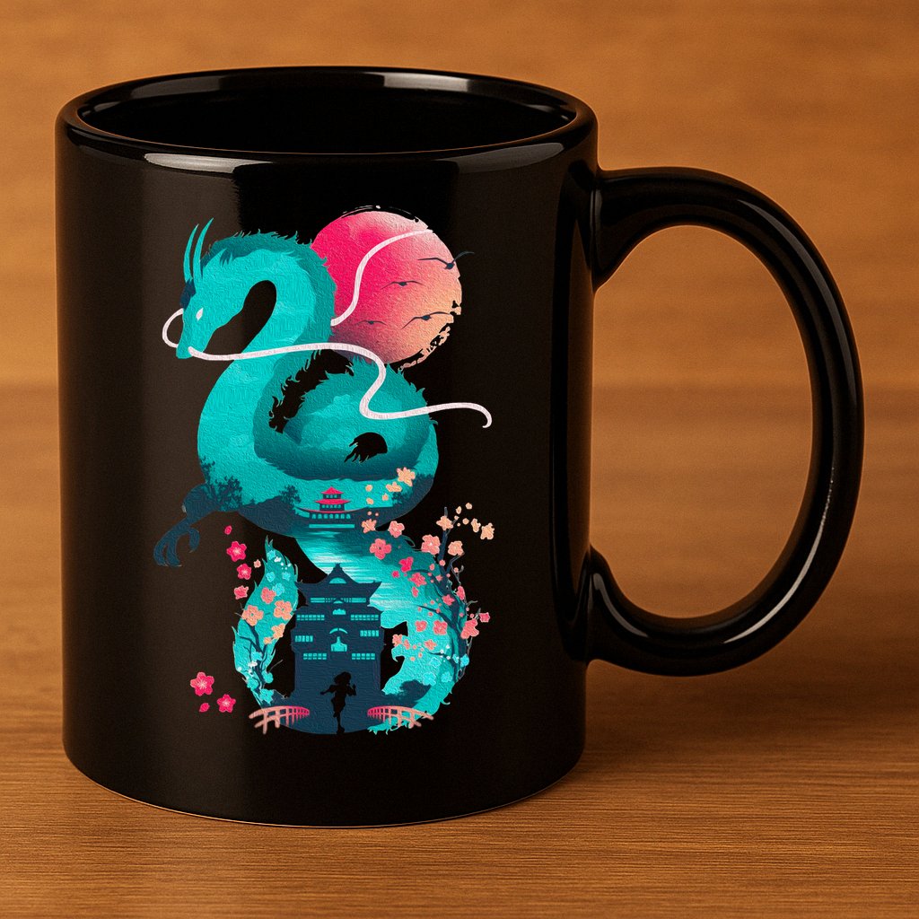 Spirit Dragon Of The River 11oz C Handle Ceramic Mug