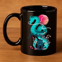 Spirit Dragon Of The River 11oz C Handle Ceramic Mug