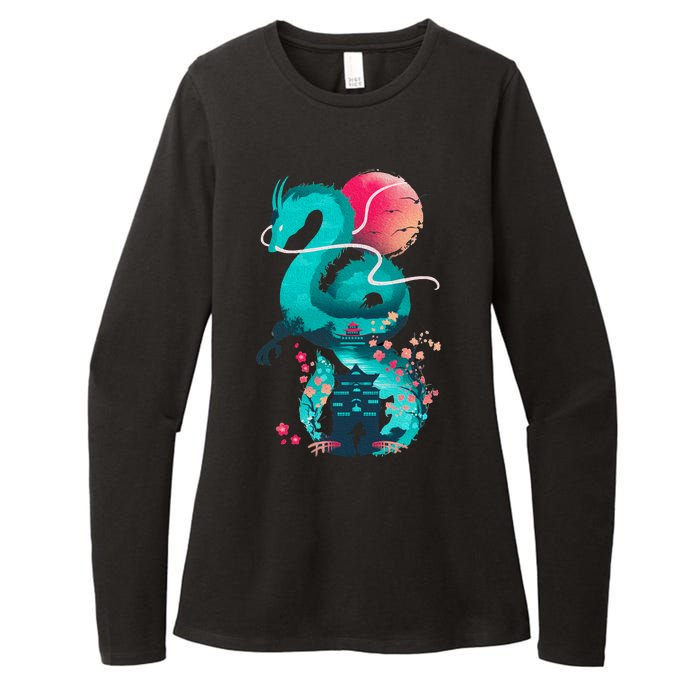 Spirit Dragon Of The River Womens CVC Long Sleeve Shirt