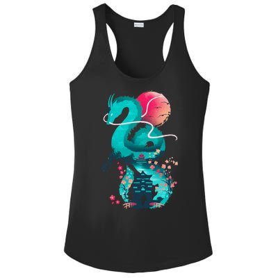 Spirit Dragon Of The River Ladies PosiCharge Competitor Racerback Tank