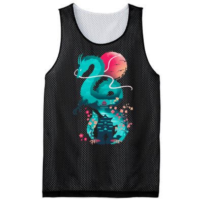 Spirit Dragon Of The River Mesh Reversible Basketball Jersey Tank